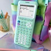 image:imageTI84 Evo Graphing Calculator Texas Instruments Lavender  Intuitive Iconbased Homescreen USBC Charging Python Programming Faster Performance Bigger Graphs than TI84 Plus CEMint